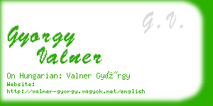 gyorgy valner business card